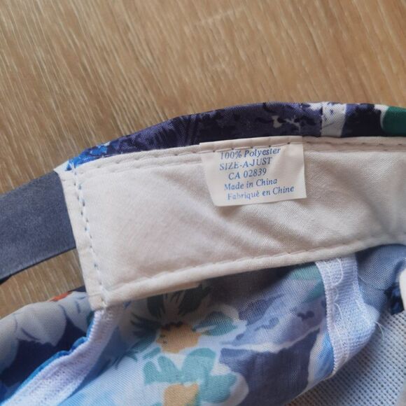 Hawaiian Tropical Print Floral Nylon 80s Vintage Trucker Hat Snapback Nylon - Picture 5 of 5